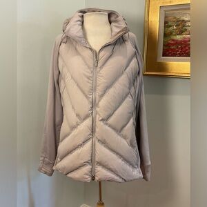 Athleta Inlet Hybrid Down Jacket‎ Muted Mauve Purple Smoke